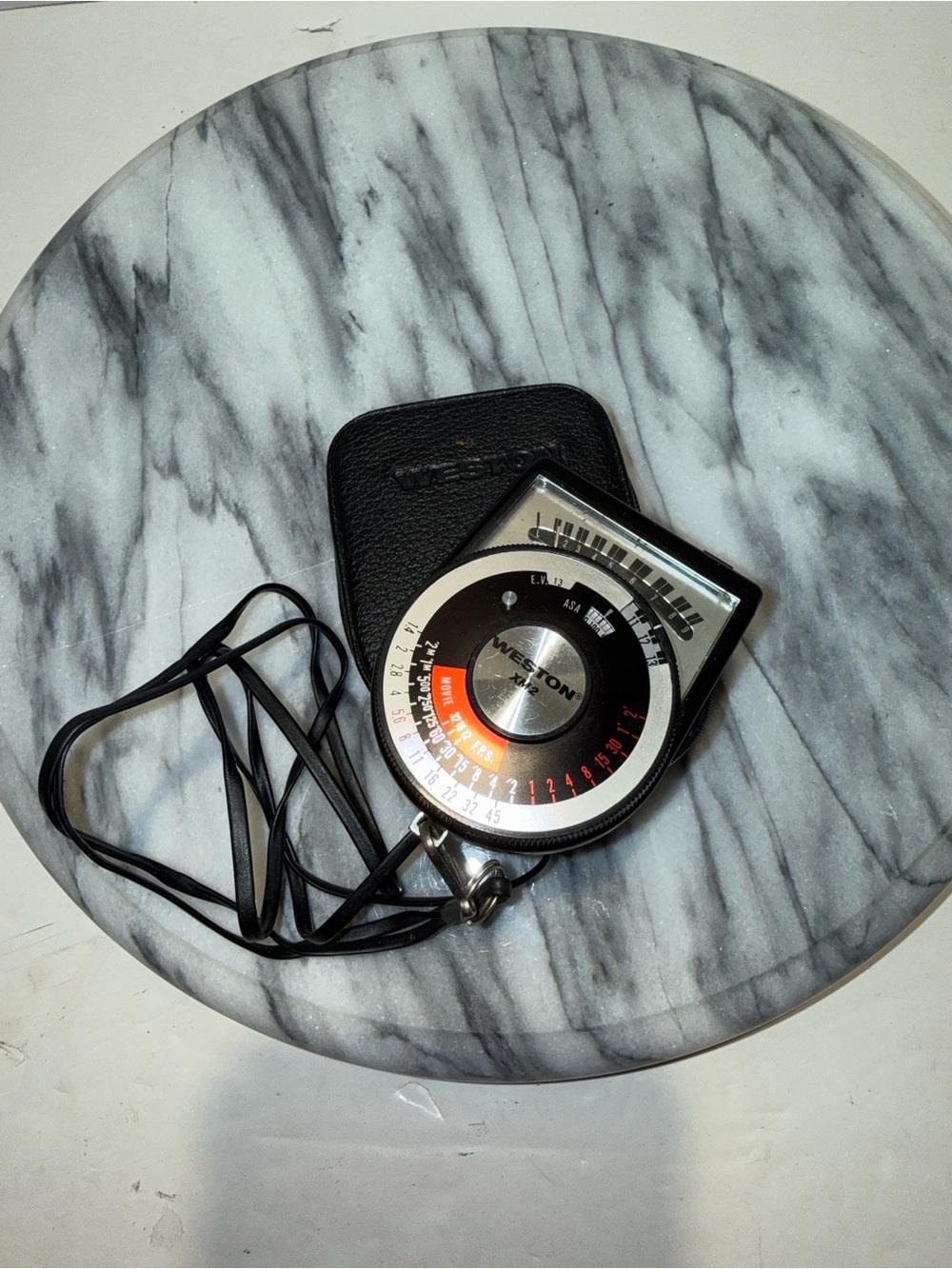 Weston XM2 Model 550 Light Meter with Leather Zipper Case Vintage